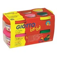 Masy plastyczne - Giotto Masa Plastycz 4 kolory 100g Be-be 464902 - miniaturka - grafika 1