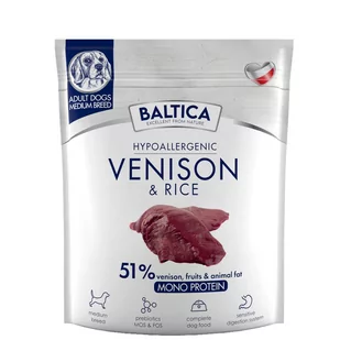 Baltica Adult Venison Rice M 1kg - Sucha karma dla psów - miniaturka - grafika 1