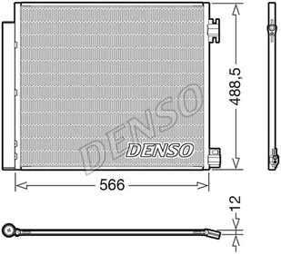 Skraplacz, klimatyzacja Denso DCN46026 - Akcesoria do klimatyzacji i ogrzewania - miniaturka - grafika 1