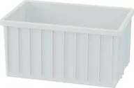 Pojemniki przemysłowe - Artech Pojemnik magazynowy bez uchwytów, biały, wym. 60x40cm, atest na kontakt z żywnością - miniaturka - grafika 1