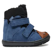 Buty dla chłopców - Kozaki Mrugała MALI 7151/4-63 Granatowy - miniaturka - grafika 1