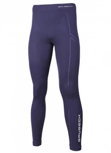 Męskie legginsy termoaktywne Brubeck Extreme Wool - granatowe - BRUBECK - Spodnie sportowe męskie - miniaturka - grafika 1