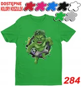 Koszulki męskie - Dziecięca Koszulka Z Nadrukiem Wybór Anengers Marvel Hulk -S 122-128 - miniaturka - grafika 1