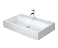 Umywalki - Duravit Vero Air - Umywalka 80x47 cm z przelewem, otworem na baterię, WonderGliss, biała 23508000001 - miniaturka - grafika 1