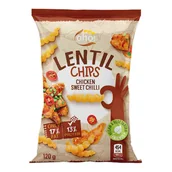 Chipsy - Chipsy z czerwonej soczewicy o smaku kurczaka słodkiego chilli - miniaturka - grafika 1