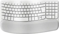 Klawiatury - Logitech Wave Keys for Mac klawiatura Dom/Biuro Bluetooth QWERTZ Niemiecki Biały - miniaturka - grafika 1