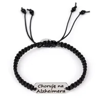 Bransoletki - Bransoletka informacyjna-medyczna "Choruję na Alzheimera" BA3699 - miniaturka - grafika 1