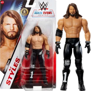 WWE MAIN EVENT SERIES 154 SERIA MATTEL RUCHOMA FIGURKA AJ STYLES JCV43 - Figurki dla dzieci - miniaturka - grafika 1