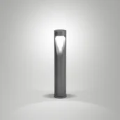 Lampy ogrodowe - Fabas Luce Słupek oświetleniowy LED Teo, czarny - miniaturka - grafika 1