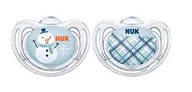 Smoczki do butelek - NUK 176236 SMOCZEK SILIKONOWY SNOW 6-18 2SZT/PUDEŁKO NUKS-2061 - miniaturka - grafika 1