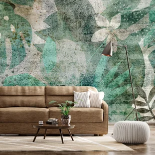 Fototapeta samoprzylepna - Florystyczny mural (rozmiar 98x70) - Fototapety - miniaturka - grafika 1
