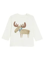 Kaftaniki dla niemowląt - COOL CLUB Koszulka w kolorze kremowo-beżowym - miniaturka - grafika 1