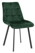 Krzesła - ExitoDesign Krzesło tapicerowane Tuluza velvet butelkowa zieleń - miniaturka - grafika 1