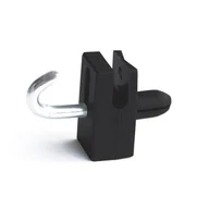 Akcesoria do ogrodzeń - Przelotka do ogrodzenia 10 sztuk antracyt Vimar - miniaturka - grafika 1