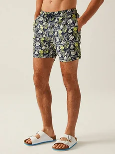 Regatta Szorty kąpielowe "Loras" w kolorze granatowo-żółto-białym - Kąpielówki męskie - miniaturka - grafika 1