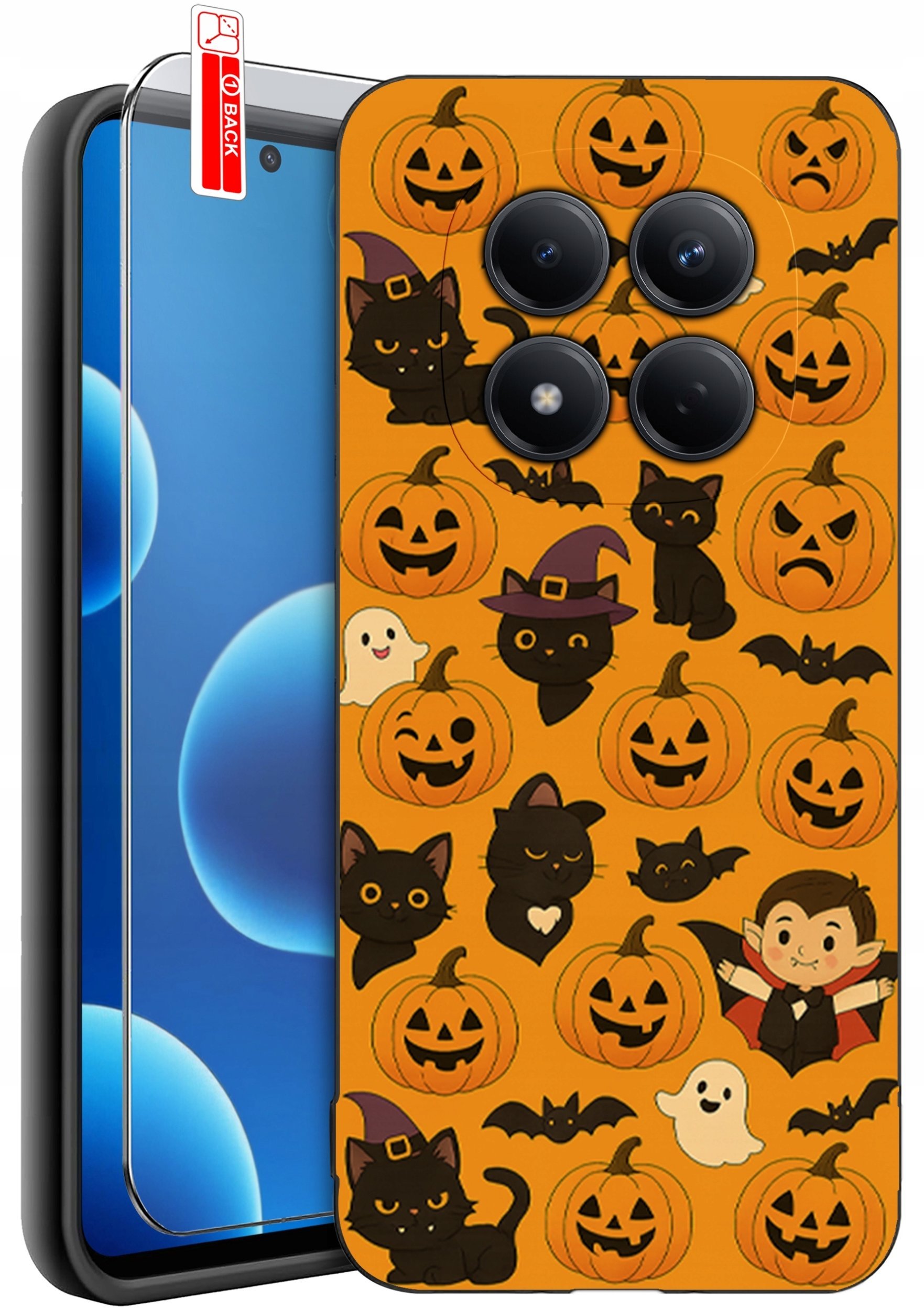 krainaGSM ETUI do Xiaomi Redmi Note 15 Pro 4G WZORY SILIKONOWE MATT CASE + SZKŁO