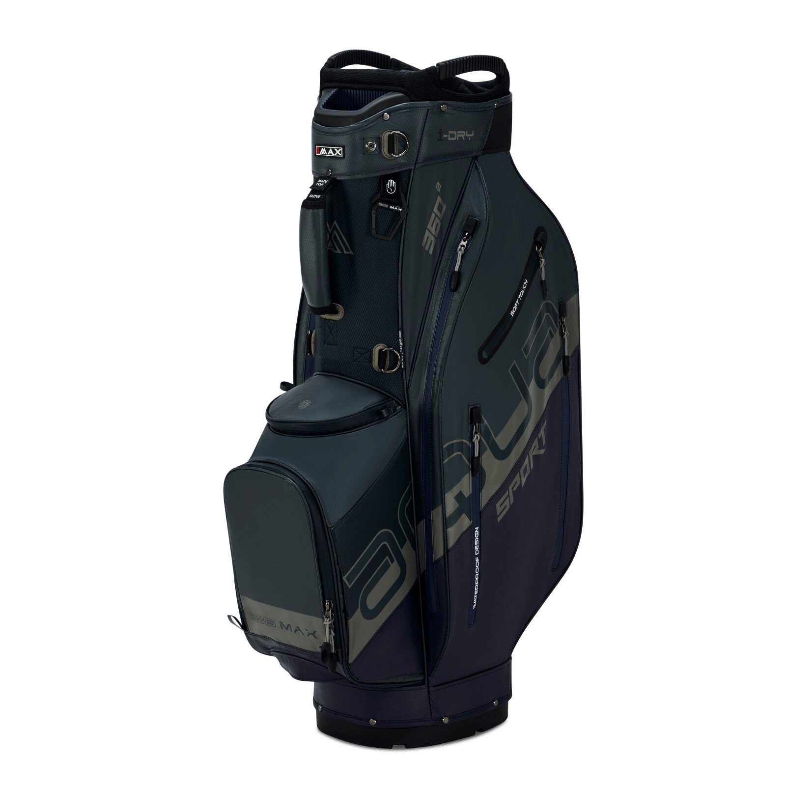 Torba golfowa typu cart bag Big Max Aqua Sport 360² Steel Blue/Blueberry/Grey