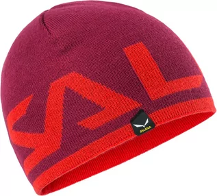 Czapki i chusty sportowe męskie - Czapka Salewa AGNER REV WO K BEANIE - 6521/red onion - grafika 1