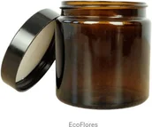 Kosmetyczne akcesoria jednorazowe - Słoik szklany brązowy 120 ml - miniaturka - grafika 1