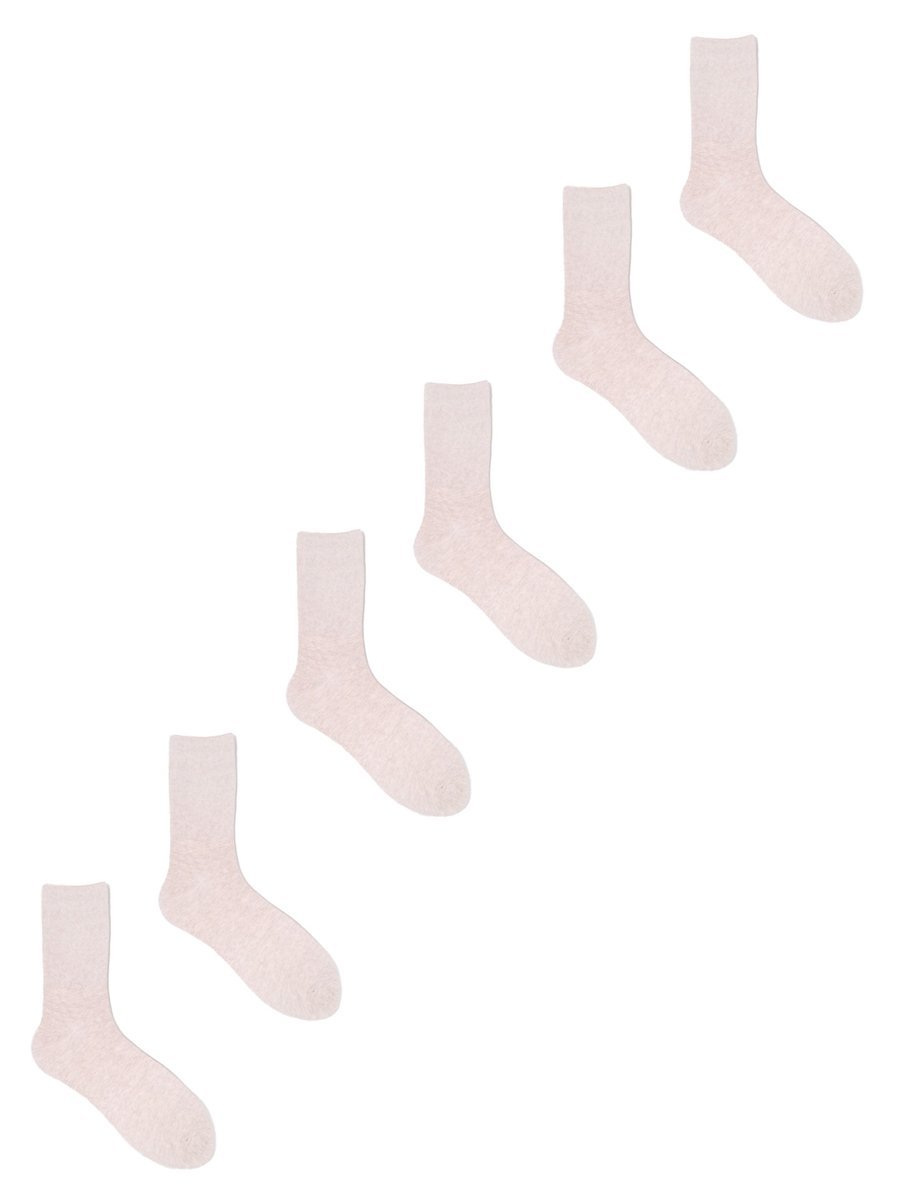 Skarpety bezuciskowe beżowe 3PAK 39-41 YOCLUB