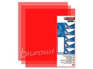 Okładki do laminatorów i bindownic - Opus Okładki do bindowania O.Clear Standard A4 czerwone 100szt. OKP.006 - miniaturka - grafika 1