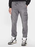 Spodnie męskie - Only & Sons Spodnie materiałowe 22027402 Szary Regular Fit - miniaturka - grafika 1