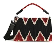 Torebki damskie - Desigual Womens BOLS_ZIGZAG PLEATED OTTER Across Body Bag, Black, One Size - miniaturka - grafika 1