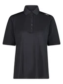 Koszulki sportowe damskie - CMP Funkcyjna koszulka polo w kolorze czarnym - miniaturka - grafika 1