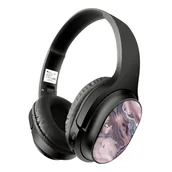 Słuchawki - Bezprzewodowe słuchawki stereo z mikrofonem Babaco wzór Abstrakt 004 - miniaturka - grafika 1