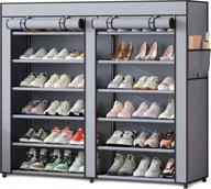 Szafy - Szafa tekstylna na buty Massido MS-805 grafitowa - miniaturka - grafika 1