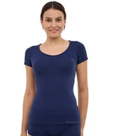 Koszulki i topy damskie - Koszulka damska krótki rękaw z wełną Brubeck COMFORT MERINO - miniaturka - grafika 1