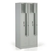 Szafki BHP - Szafka ubraniowa Z, zamek cylindryczny, drzwi szare - miniaturka - grafika 1