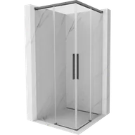 Kabiny prysznicowe - Mexen Rox Duo kabina prysznicowa rozsuwana 95 x 95 cm, transparent, gun gray szczotkowany - 8C2D-095-095-66-00 - miniaturka - grafika 1