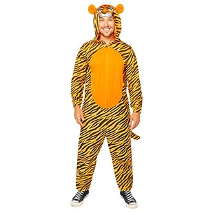 amscan Amscan 9908779 letnia impreza hawajska sukienka różowa sz 12-14 tygrys Halloween kostium jednoczęściowy rozmiar plus, pomarańczowy 9908779 - Sukienki - miniaturka - grafika 1
