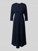 Sukienki - Sukienka midi z wycięciem w kształcie łezki - miniaturka - grafika 1