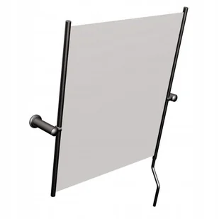 Lustro uchylne z rączką dla niepełnosprawnych CZARNE 50 x 60 cm - Lustra Lustro uchylne z rączką dla niepełnosprawnych CZARNE 50 x 60 cm - Lustra - miniaturka - grafika 1