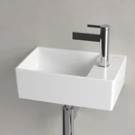 Umywalki - Villeroy & Boch Memento 2.0 Umywalka wisząca lub nablatowa 40x26 cm bez przelewu biały mat z powłoką CeramicPlus 43234GRW - miniaturka - grafika 1