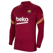 Koszulki i topy damskie - Nike Unisex dzieci Fcb Y Nk Dry Strke Dril Top T-shirt z długim rękawem szlachetny czerwony/szlachetny czerwony/amarillo/(amarillo) (pełny spon-plyr) S - miniaturka - grafika 1