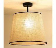 Lampy sufitowe - Duolla - Żyrandol natynkowy YUTE 1xE27/15W/230V śr. 38 cm szary/czarny - miniaturka - grafika 1