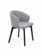 Krzesła - Flavio 5 krzesło tapicerowane tkanina do wyboru nogi czarne - miniaturka - grafika 1