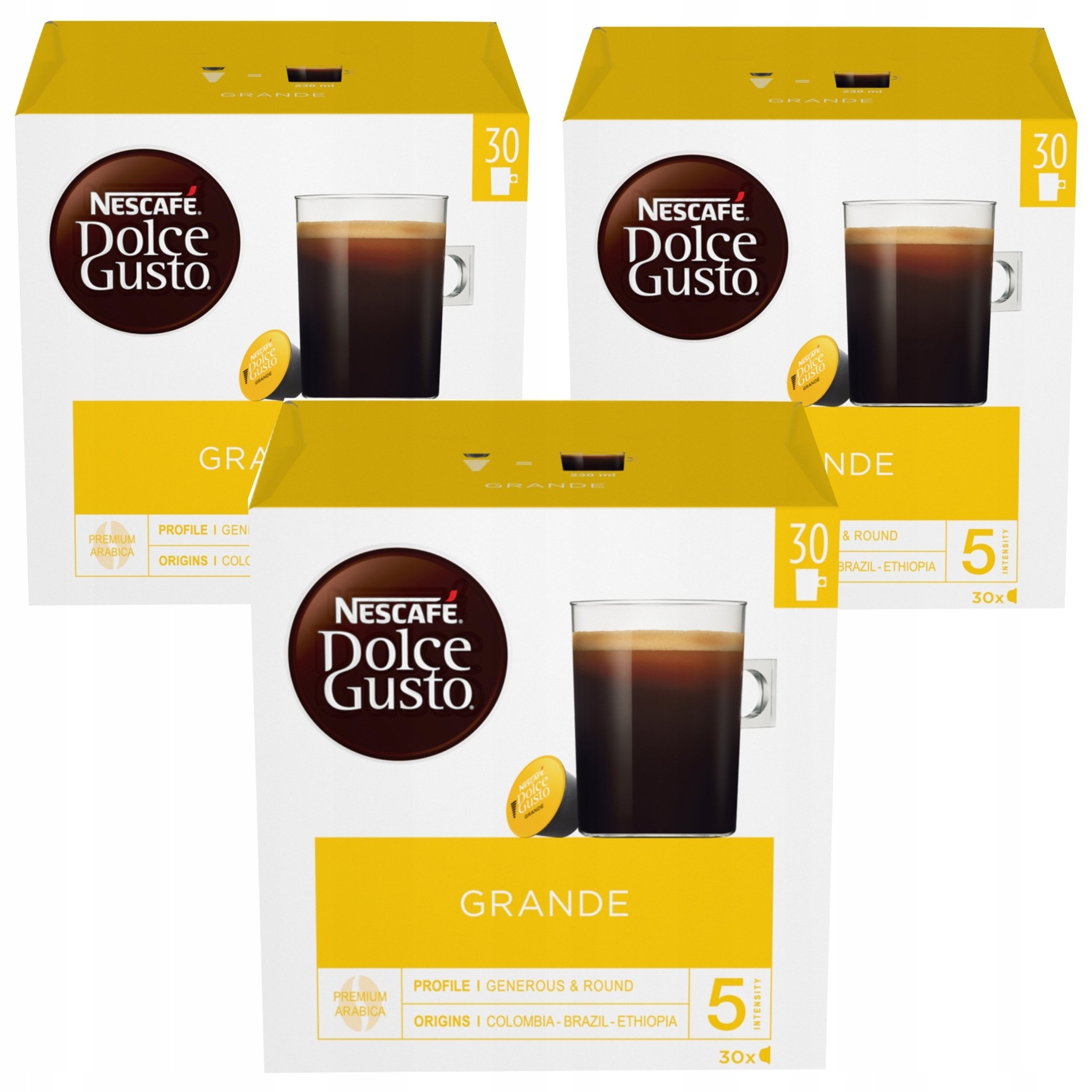 Kapsułki do Dolce Gusto Nescafe Dolce Gusto Grande 3x30 szt.
