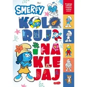 Kolorowanki, wyklejanki - Smerfy. Koloruj i naklejaj - miniaturka - grafika 1