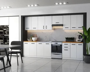 Meble Kuchenne Białe Jowita 3.2m Z Blatem Kuchnia Modułowa Nowoczesna - Meble kuchenne - miniaturka - grafika 1