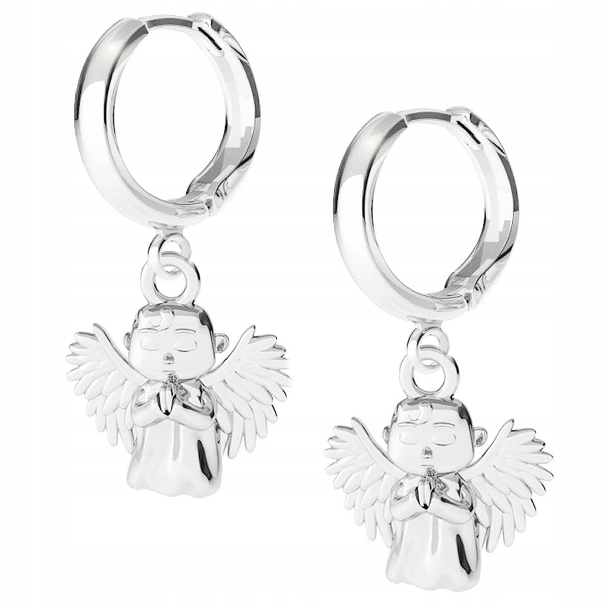 Kolczyki srebrne Anioł Aniołek 925