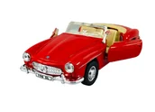 Samochody i pojazdy dla dzieci - WELLY OLD TIMER 1955 MERCEDES-BENZ 190SL W121 CZERWONY BEZ DACHU 1:34 42311 - miniaturka - grafika 1