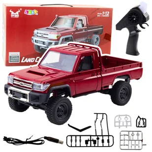 Samochód Terenowy MN82 Zdalnie Sterowany RC Napęd 4x4 Czerwony 1:12 LEAN Toys - Zabawki zdalnie sterowane - miniaturka - grafika 1