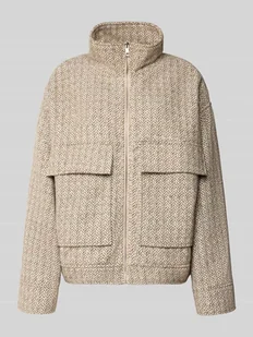 Kurtka ze stójką i kieszeniami z patką - Płaszcze męskie - miniaturka - grafika 1