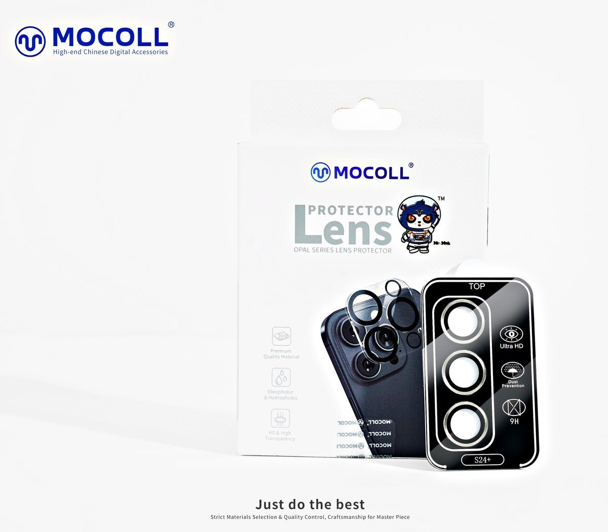 Ochrona soczewek aparatów Samsung Galaxy S24 Plus kolor Silver