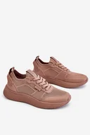 Sneakersy damskie - Damskie Wygodne Sneakersy Memory Foam System Big Star LL274416 Jasnobrązowe-41 - miniaturka - grafika 1