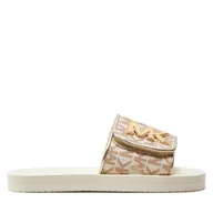 Buty dla dziewczynek - Klapki MICHAEL KORS KIDS MK100946 Beżowy - miniaturka - grafika 1